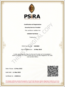 What Is A Psira Certificate